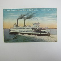 Ship Postcard SP Ferry Steamer Santa Clara San Francisco Oakland California 1926 - £7.96 GBP