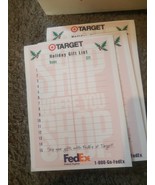 NEW LOT of 3 Vintage 1990&#39;s Target FedEx Holiday Gift List Note Pad Ship... - $40.07 CAD