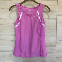 Nike womens dri-fit tank, pink, size XS, good condition (w7) - £6.04 GBP