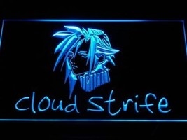 Cloud Strife Final Fantasy 7 Game Illuminated Led Neon Sign Decor, Lights Art  - £20.77 GBP+