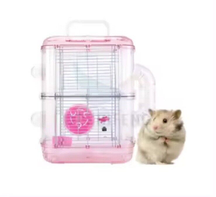 Small Animal Habitats Hamster Castle Cage Portable - $29.58