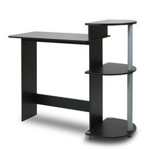 Contemporary Computer Desk in Black Grey Finish - $139.99