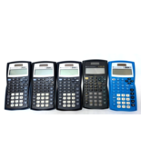 Lot of 5 Texas Instruments TI-30X IIS Scientific Calculators &amp; Covers Bl... - $58.39 CAD