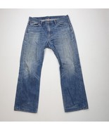 Vintage Ralph Lauren Mens 36x30 Distressed Vintage Cut Wide Leg Denim Je... - $95.82 CAD