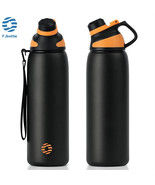 Thermos With Magnetic Lid Outdoor Sport Stainless Steel Water Bottle vac... - $48.31 CAD+