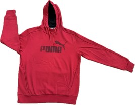 Puma P48 Core Hoody Men&#39;s Red Fleece Pull Over Hoodie Sz L, 590104-55 - £28.11 GBP