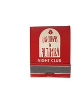 Vintage Matchbook Las Cuevas Altamira Night Club Puerto Rico Full Unstruck - $252.67 MXN