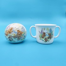 Royal Doulton England Honey Bears Ball Piggy Bank &amp; Matching Double Hand... - $16.92