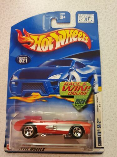 HOT WHEELS #021 CORVETTE SR-2 9 OF 42 1st EDITION SERIES 2002 - $3.95