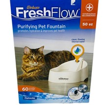 Petmate Large Cat  Dog Pet Fountain with Purifying Water Deluxe Fresh Fl... - $39.59