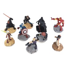 Disney infinity Marvel &amp; STAR WARS 2.0 AND 3.0 Figures &amp; Crystals LOT OF 11 - £28.12 GBP