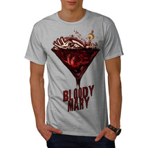 Wellcoda Blood Heart Creepy Mens T-shirt, Blood Graphic Design Printed Tee - £14.74 GBP+
