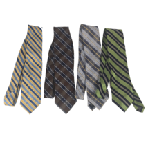 4 Lot Nautica Ties Men’s Long Multicolor Plaid Striped Designer Classic ... - $22.29
