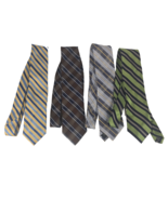 4 Lot Nautica Ties Men’s Long Multicolor Plaid Striped Designer Classic ... - $30.58 CAD