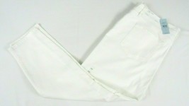 New LOFT Ann Taylor White Skinny Ankle Jeans Women 12P Stretch Mid Rise ... - £30.27 GBP