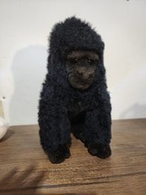 Vtg Ty George Gorilla Plush 10&quot;  Stuffed Animal Ape Monkey Toy 1995 Black Brown  - £6.47 GBP