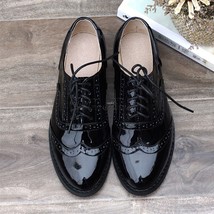 Women oxford Flat spring shoes for woman genuine leather flats summer brogues vi - £76.99 GBP