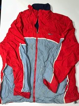 Tommy Hilfiger Windbreaker Jacket Men&#39;s Size XL Red/Gray Fleece-Lined Fu... - £31.40 GBP