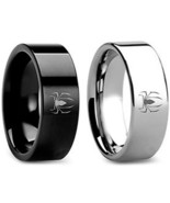 (New With Tag)Tungsten Carbide Spider Man Wedding Band Ring - Black Silv... - £46.90 GBP