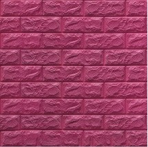 3D Wall Stickers Waterproof Wine Red Wallpaper For Bedroom Living Room 6... - $5.82