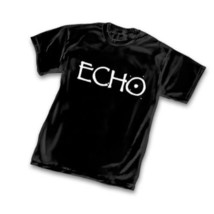 ECHO LOGO (metallix) MARVEL T-Shirt by Terry Moore Graphitti Size LARGE ... - $19.49