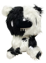 Gloomy Bear Black &amp; White Fur 8&quot; Sitting Plush Doll Mori Chack Licensed NEW - $22.40