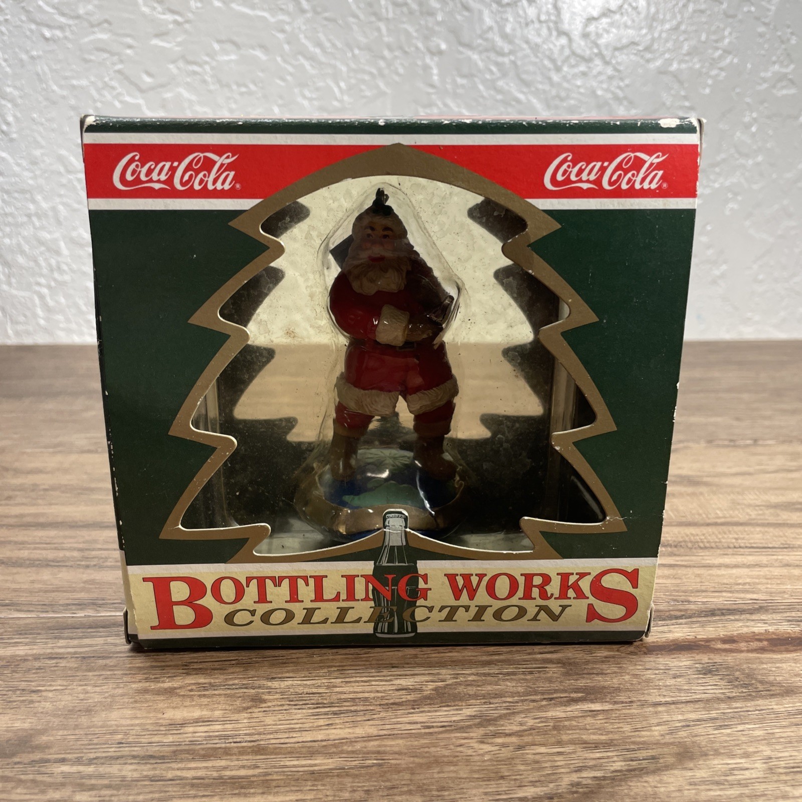 Vintage 1992 Coca-Cola Fill Er Up Santa Claus Christmas Ornament Xmas Ho... - $9.89