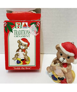 Vintage 1992 Traditions 7 Eleven Citgo Ceramic Ornament Teddy the Bear i... - £8.33 GBP