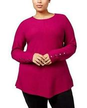 Alfani Womens Ribbed Knit Embellished Tunic Sweater, Size Small - £17.58 GBP