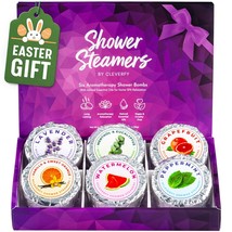 Shower Steamers Aromatherapy Compact Variety Pack of 6 Shower Bombs with Essenti - £24.55 GBP