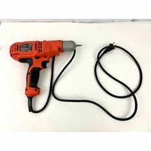 Black &amp; Decker 6 Amp 3/8&quot; 1500 RPM Corded Electric Drill Model DR340 Works - £14.80 GBP