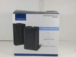 Insignia 2-Way Indoor/Outdoor Speakers (Pair) Water Resistant NS-IOPS22 ... - $31.67