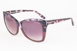 Tom Ford CARLI Violet Havana / Violet Gradient Sunglasses TF295 55Z 57mm - $170.05