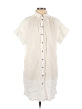 NWT J.Crew Relaxed-fit Short-sleeve White Baird McNutt Irish Linen Shirtdress S - £63.88 GBP