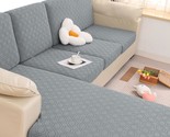 Stretch Couch Sofa Covers For Two-Cushion Couches, Universal Magic Sofa ... - $34.96