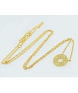 Gold over Sterling Dainty Compass 18&quot; Necklace - £13.23 GBP