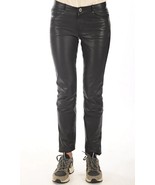 Women&#39;s Leather Pants Genuine Lambskin Leather Party Skinny Legging Trou... - $161.21 CAD
