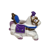 Vintage 1993 Polly Pocket Pony Parade Ring Replacement White Horse Figure - £18.61 GBP