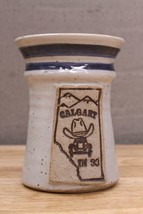 Vintage Martin Studio Art Pottery Souvenir Blue Stripe Coffee Mug CALGAR... - £14.63 GBP