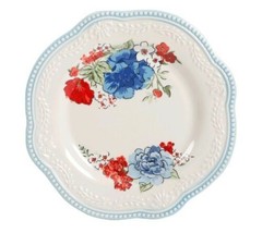 Four (4) Pioneer Woman ~ CLASSIC CHARM ~ 8.75&quot; ~ Stoneware ~ Salad Plates - £36.77 GBP