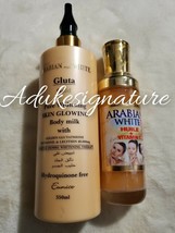 Arabian magic white gold super whitening skin glowing milk + arabian whi... - £62.76 GBP