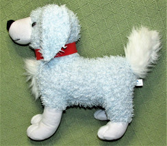 12&quot; PULI INTERNATIONAL TONY TOY BLUE WHITE PUPPY DOG PLUSH TOY STUFFED A... - £9.05 GBP