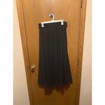 Large Tangents 100% polyester black ankle length skirt elastic waistband... - £30.37 GBP