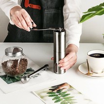 Mini Manual Portable Coffee Grinder Nut Bran Spice Easy Carry Stainless Steel - £43.52 GBP