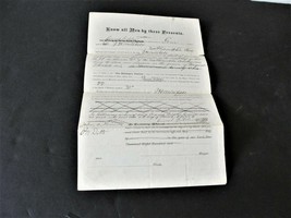 1892 Handwritten Fill out-Deed for Lot of Land in OH- Legal Document with names. - £17.91 GBP