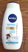 2 PACK  NIVEA  PAMPERING BODY WASH WITH COCONUT &amp; ALMOND MILK   20FL OZ ... - £21.27 GBP