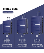 3-piece Case Spinner Luggage Bag Set Hardside Lightweight Spinner Travel... - €107,87 EUR
