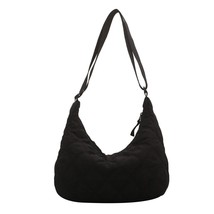 Women Nylon Padded Quilted Handbag Winter Warm Tote Bag Large Capacity Handbag - £64.98 GBP