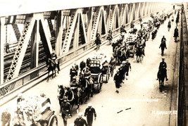 US Marines Navy Funeral Manhattan Bridge Battle Of Vera Cruz 1914 RPPC - £36.12 GBP