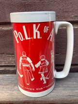 Vtg Thermo Serv Polka Lover&#39;s Klub Of America Beer Mug Tumbler Glass Re Tr O - £11.06 GBP